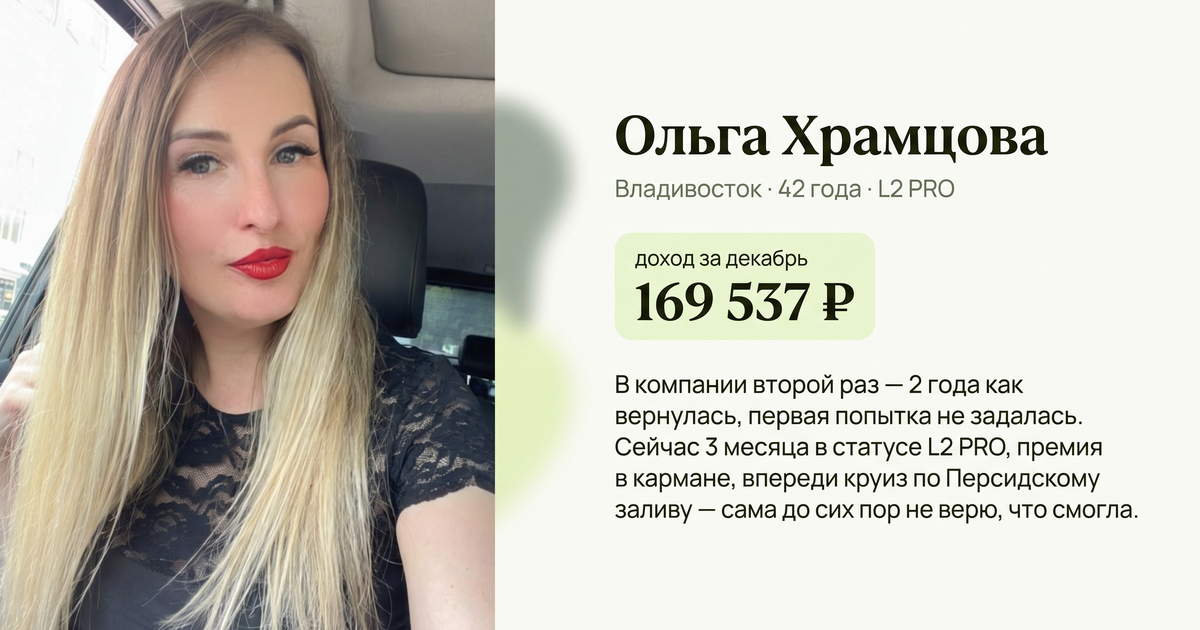Кейс: Ольга Храмцова
